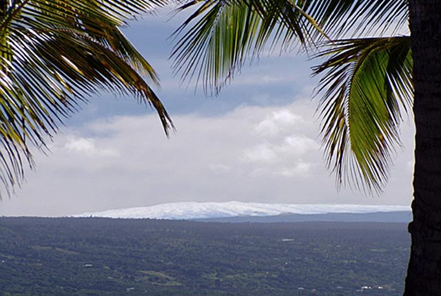 Snow on the Big Island of Hawaii